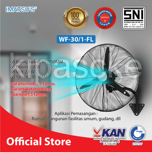 Imatsu Wall Fan FL 30 Inch Kipas Angin Dinding Tembok Rumah