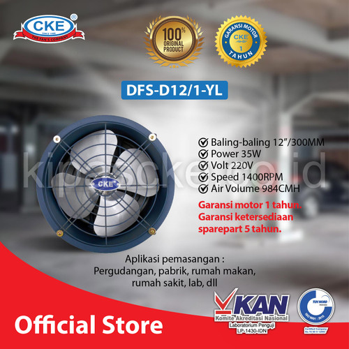 CKE Drum Fan DFS-D12 1 12 Inch Drum Fan Blower