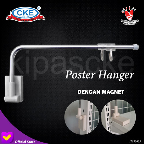 Poster Hanger Portable PHP-H001-GZ-YL Papan Promosi Informasi