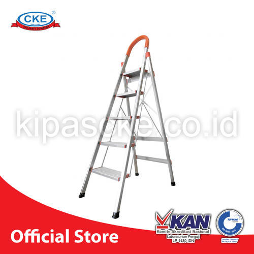 Ladder Tangga Lipat KMH0305 5 Step Silver 1.6 Meter Aluminium Engsel