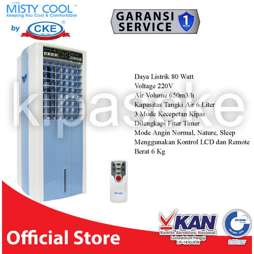 Air Cooler 6 Liter Dengan Remote Penyejuk Ruangan Rumah Sejuk