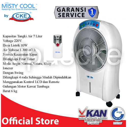 Air Cooler 7 Liter Dengan Remote Penjuk Ruangan Rumah Pendingin Ruang