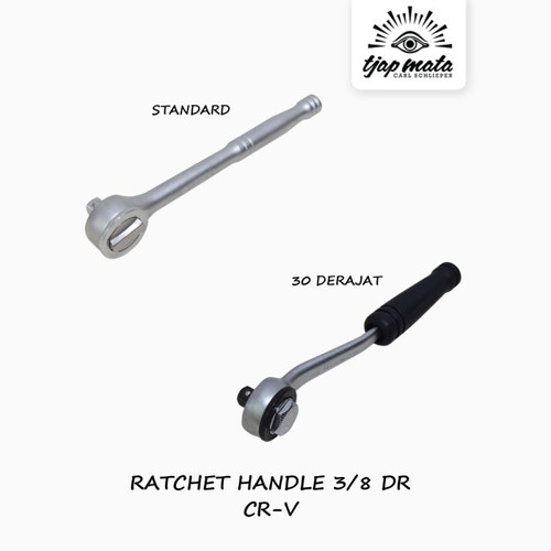 TJAP MATA / CAP MATA Gagang Kunci Sok Rachet / Ratchet 3/8" DR