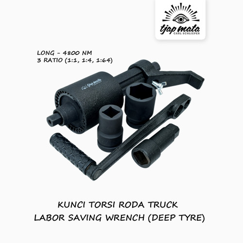 TJAP MATA / CAP MATA Kunci Roda Torsi Truk / Labor Saving 1" DR (LONG)