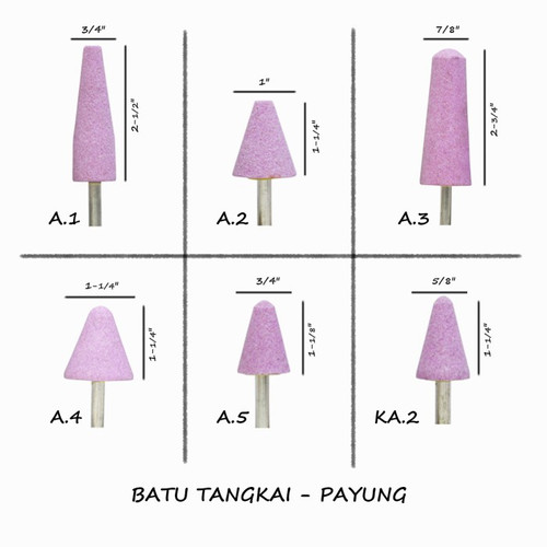 TJAP MATA / CAP MATA Batu Tangkai / Mounted Stone (Model Payung)