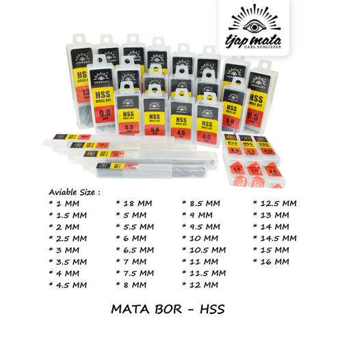 TJAP MATA / CAP MATA Mata Bor Besi / Drill Bits (HSS)