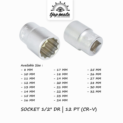 TJAP MATA / CAP MATA Socket 1/2" DR | 12 Point (CR-V)