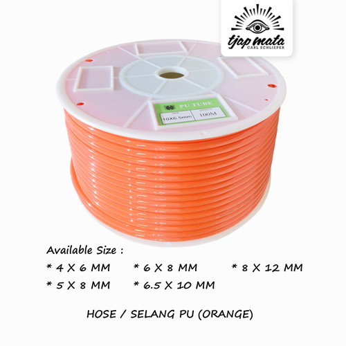 TJAP MATA / CAP MATA Selang / Hose PU (Roll - Orange)