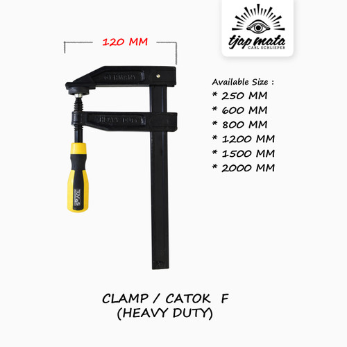 TJAP MATA / CAP MATA Clamp F / Klem / Catok F Kayu Heavy Duty