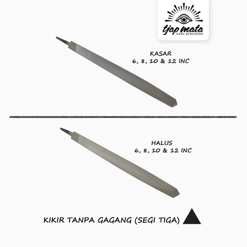 TJAP MATA / CAP MATA Kikir Segitiga, (Tanpa Gagang)