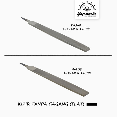 TJAP MATA / CAP MATA Kikir Flat, (Tanpa Gagang)