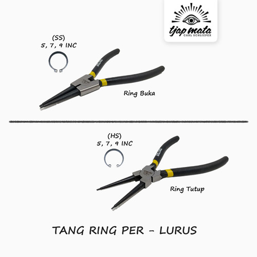 TJAP MATA / CAP MATA Tang Ring Per / Snap Ring (Lurus)