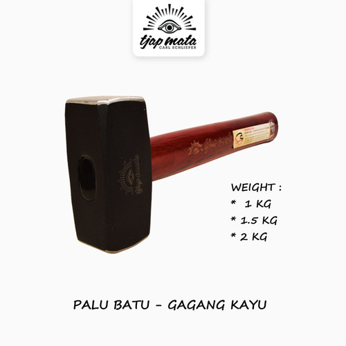 TJAP MATA / CAP MATA Palu Batu (Gagang Kayu)