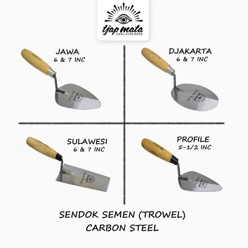 TJAP MATA / CAP MATA Sendok / Cetok Semen / Trowel - Carbon Steel