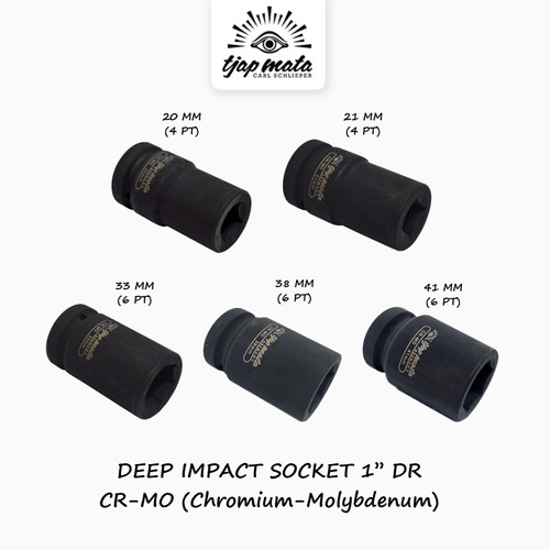 TJAP MATA / CAP MATA Deep Impact Socket 1” DR (CR - MO) Material