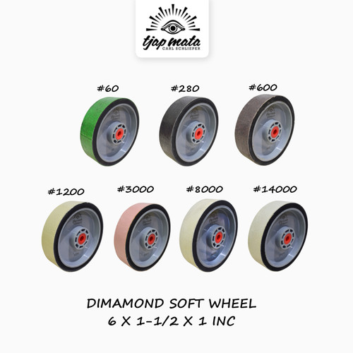 TJAP MATA / CAP MATA Diamond Soft Wheel 6" X 1 .1/2" X 1"