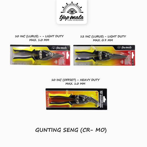 TJAP MATA / CAP MATA Gunting Seng /Holo / Baja Ringan CR-MO Light Duty