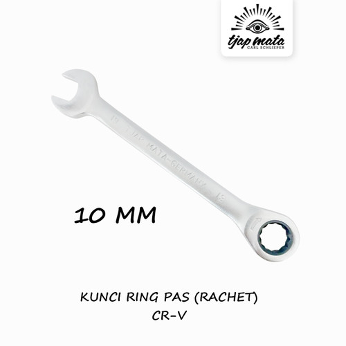 TJAP MATA / CAP MATA Kunci Ring / Pas (Ratchet) 10 MM