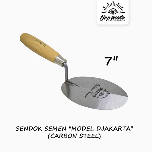 TJAP MATA / CAP MATA Sendok / Cetok Semen Djakarta 7" - Carbon Steel