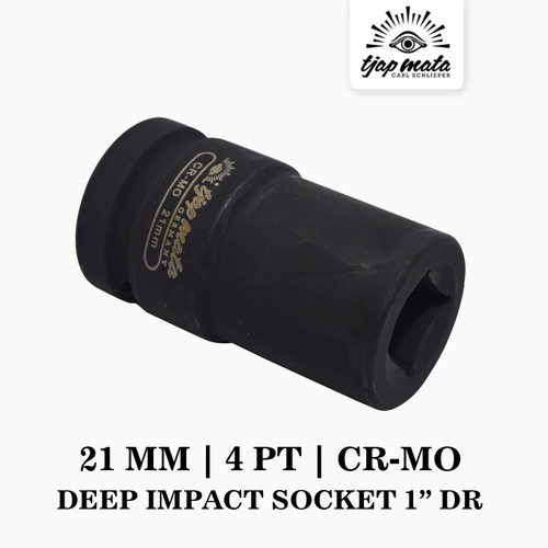 TJAP MATA / CAP MATA Deep Impact Socket 1” DR 21 MM (4 PT) CR - MO