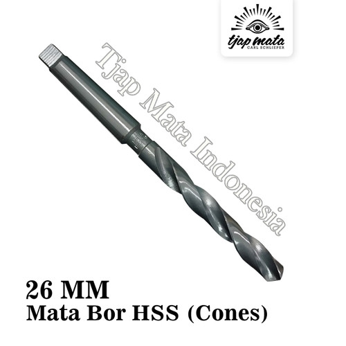 TJAP MATA / CAP MATA Mata Bor Besi / Drill Bits HSS Cones 26 MM