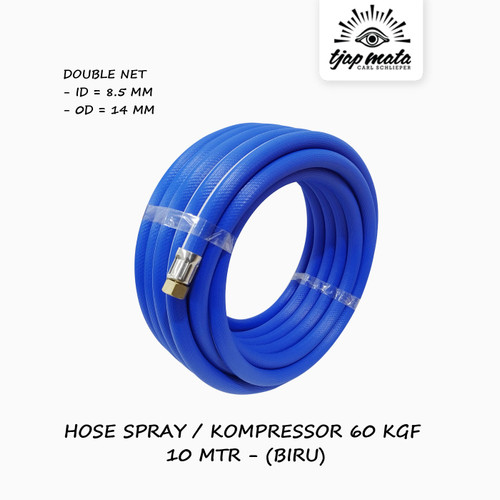 TJAP MATA / CAP MATA Selang Angin / Kompressor (BIRU) 8.5X14 MM - 10 M