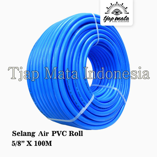 TJAP MATA / CAP MATA Selang Net PVC Roll 5/8" X 100M Biru