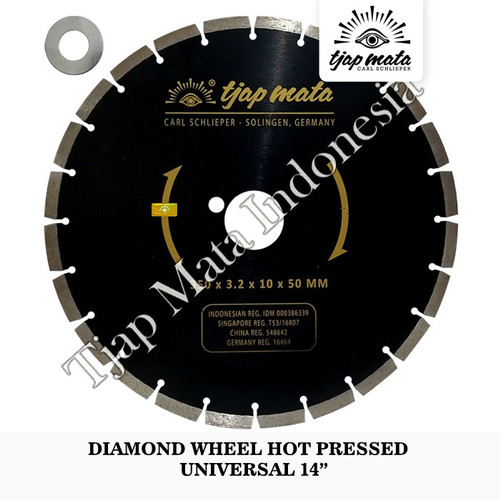 TJAP MATA / CAP MATA Diamond Wheel Hot Pressed Universal 14"