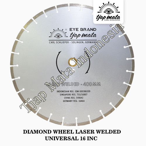 TJAP MATA / CAP MATA Diamond Wheel Laser Welded Universal 16"