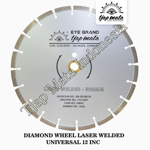 TJAP MATA / CAP MATA Diamond Wheel Laser Welded Universal 12"