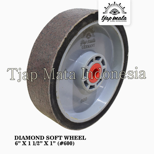 TJAP MATA / CAP MATA Diamond Soft Wheel 6" X 1 1/2" X 1" Cokelat #600