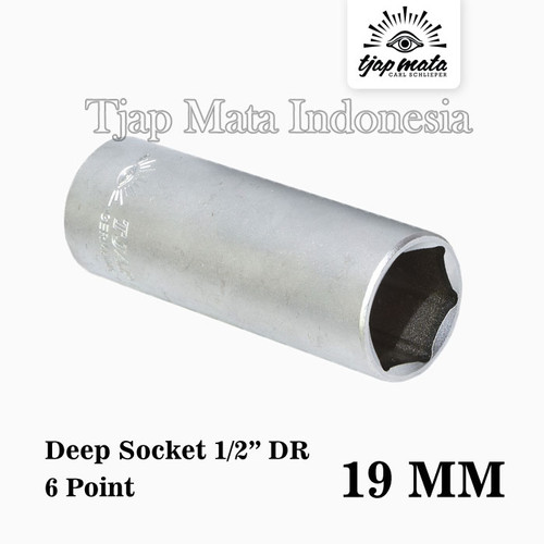 TJAP MATA / CAP MATA Socket 1/2" DR Deep 6 Point 19 MM