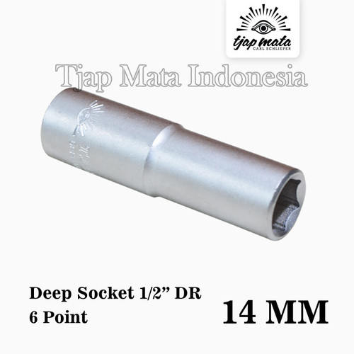 TJAP MATA / CAP MATA Socket 1/2" DR Deep 6 Point 14 MM