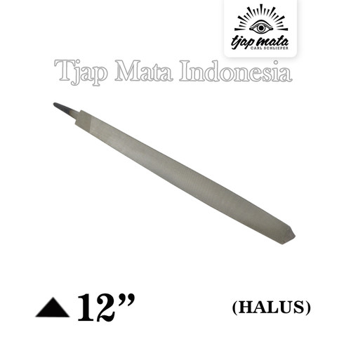 TJAP MATA / CAP MATA Kikir Segi Tiga (Halus) 12" Tanpa Gagang