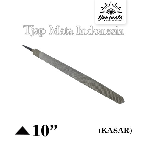 TJAP MATA / CAP MATA Kikir Segi Tiga (Kasar) 10" Tanpa Gagang