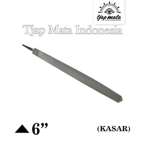 TJAP MATA / CAP MATA Kikir Segi Tiga (Kasar) 6 " Tanpa Gagang