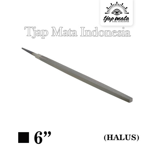 TJAP MATA / CAP MATA Kikir Segi Empat (Halus) 6 " Tanpa Gagang