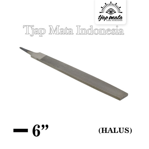 TJAP MATA / CAP MATA Kikir Flat (Halus) 6" Tanpa Gagang