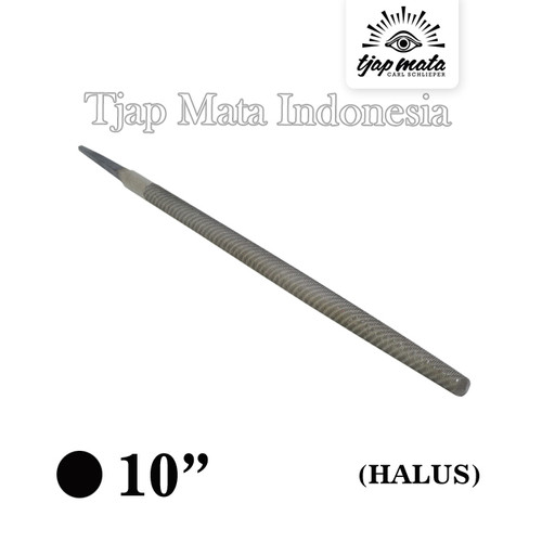 TJAP MATA / CAP MATA Kikir Bulat (Halus) 10" Tanpa Gagang