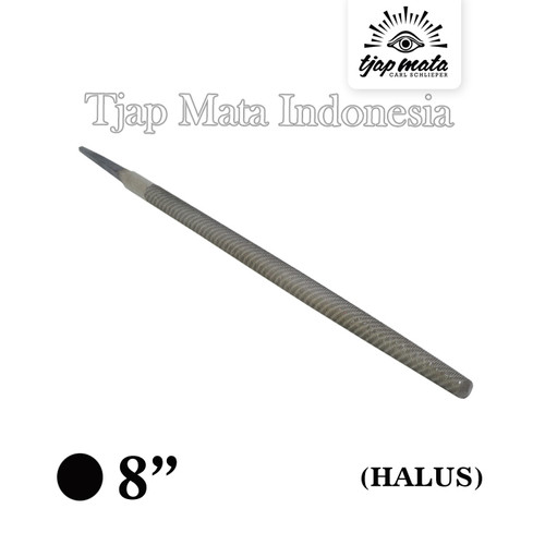 TJAP MATA / CAP MATA Kikir Bulat (Halus) 8" Tanpa Gagang