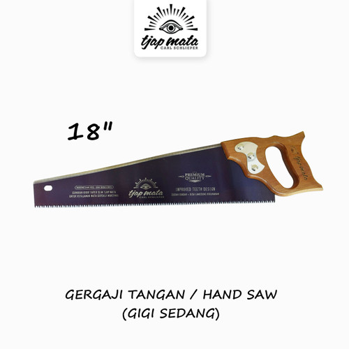 TJAP MATA / CAP MATA Gergaji Tangan / Kayu / Hand Saw 18 " GG Ordinary