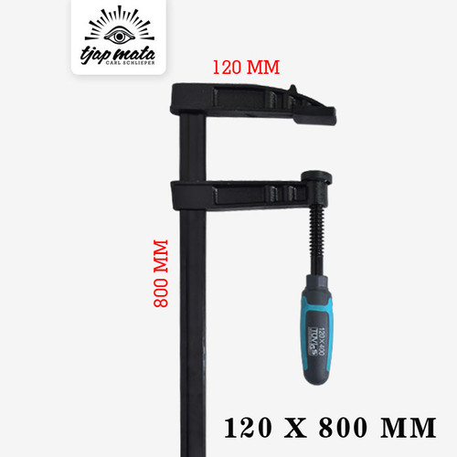 TJAP MATA / CAP MATA Clamp F / Klem / Catok F Kayu 800 MM Regular
