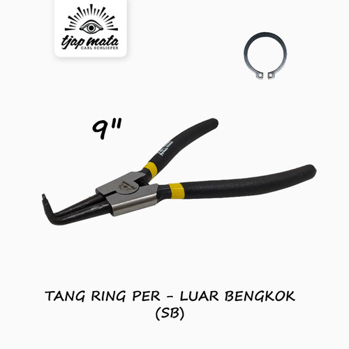 TJAP MATA / CAP MATA Tang Ring Per / Snap Ring Luar / Buka Bengkok 9"