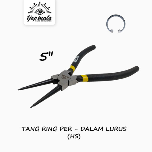 TJAP MATA / CAP MATA Tang Ring Per / Snap Ring Dalam / Tutup Lurus 5"