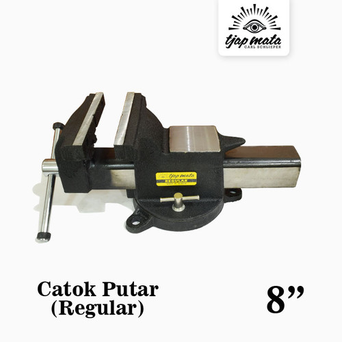 TJAP MATA / CAP MATA Catok Besi Putar / Ragum / Bench Vise 8 "