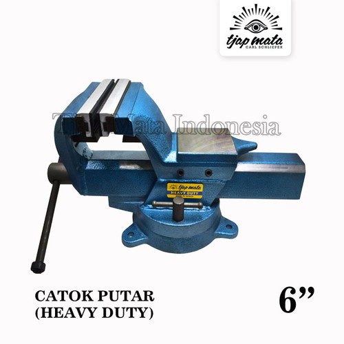 TJAP MATA / CAP MATA Catok Putar / Bench Vise / Ragum 6" (Heavy Duty)