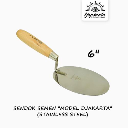 TJAP MATA / CAP MATA Sendok / Cetok Semen Djakarta 6" -Stainless Steel