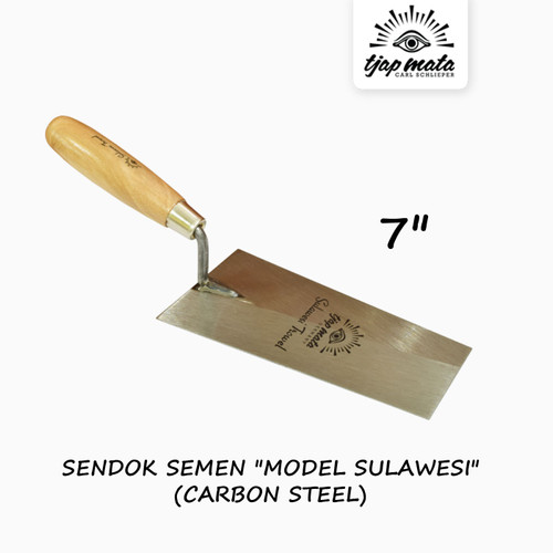 TJAP MATA / CAP MATA Sendok / Cetok Semen Sulawesi 7" (Carbon Steel)