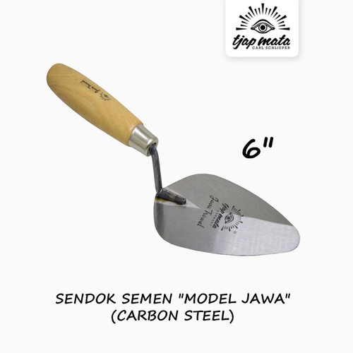 TJAP MATA / CAP MATA Sendok / Cetok Semen Jawa 6" (Carbon Steel)