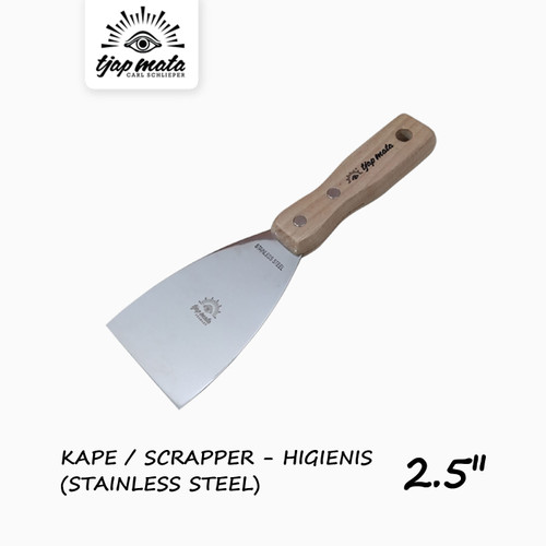 TJAP MATA / CAP MATA Kape / Scrapper 2 1/2" (Stainless Steel/Higienis)